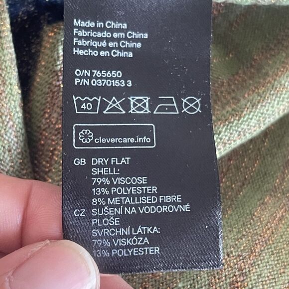 H&M Womens Shirt Dress Sz Small Preppy Minimalist Minimal Neutral Retro Nirvana - Picture 12 of 14